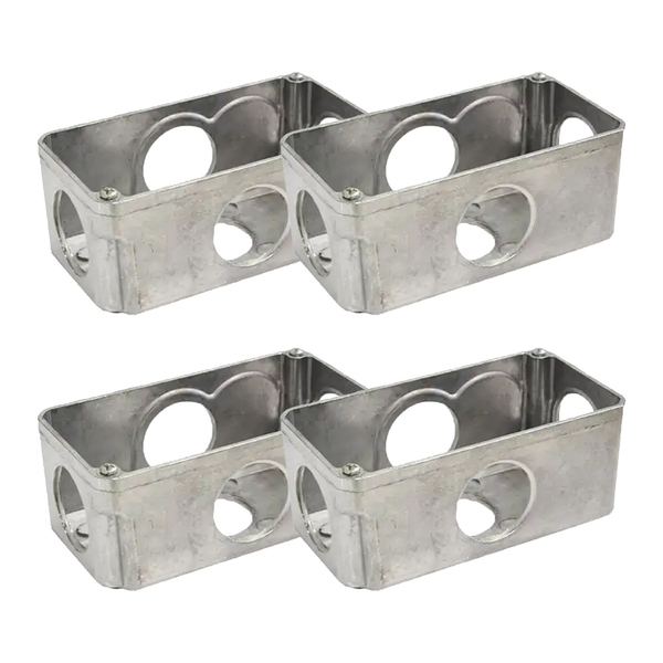 Kit 4 Condulete Multiplo Dailet Tipo X S/ Tampa 1'' Alumínio