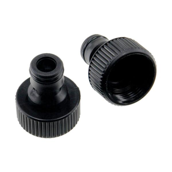 Kit 4 Conector Engate Rápido Mangueira Plástico Preto 3/4"