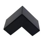 Kit 4 Conexão Curva Cotovelo Externo Preto Canaleta 20x10mm