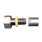 Kit 4 Conexão Fixa Fêmea 1/2'' P/ Gás 16mm Pex Multicamadas