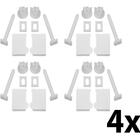 Kit 4 Conjunto Parafuso Fixação De Assentos Sanitários Astra