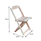 Kit 4 Conjuntos De Mesa Dobravel Com 2 Cadeiras De Madeira 70