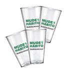 Kit 4 Copos Big Drink Eco Personalizados 1 Hábito