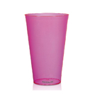 Kit 4 Copos Big Drink Rosa 550 Ml Acrílico Ps Krystalon