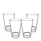 Kit 4 Copos Caldereta 360 Ml Transparente De Acrílico