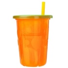 Kit 4 Copos Coloridos Com Tampa E Canudo 296ml Girotondo