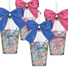 Kit 4 Copos Convite Com Laço Para Pajem E Daminha - Disney