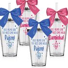 Kit 4 Copos Convite Personalizados P/ Pajem E Daminha Bonequi