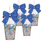 Kit 4 Copos Lembrancinha Com Laço Personalizados Pajem - Disn