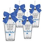 Kit 4 Copos Lembrancinha Personalizados Para Pajem Você Aceita