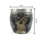 Kit 4 Copos Shot Dose Colecionável Decorativo  Em Aço Inox Re