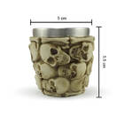 Kit 4 Copos Shot Dose Colecionável Decorativo  Em Aço Inox Re