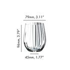 Kit 4 Copos Tumbler Optical Whisky 337ml Riedel Restaurant