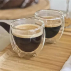 Kit 4 Copos Vidro Borossilicato Parede Dupla Café 80ml