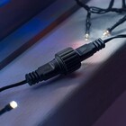 Kit 4 Cordão De Led Branco Quente 100 Lâmpadas Fixo Fio Verde