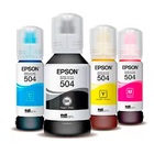 Kit 4 Cores Tinta 504 T504 Epson Original Para L4150 L4160 L4