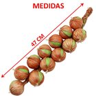 Kit 4 Decoração Tranças De Cebola Artificial Artesanal 47cm