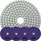 Kit 4 Disco Lixa Polimento Úmido Mármore 10 Cm Grão 400