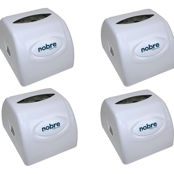 Kit 4 Dispenser Para Guardanapo Interfolhado Branco Nobre
