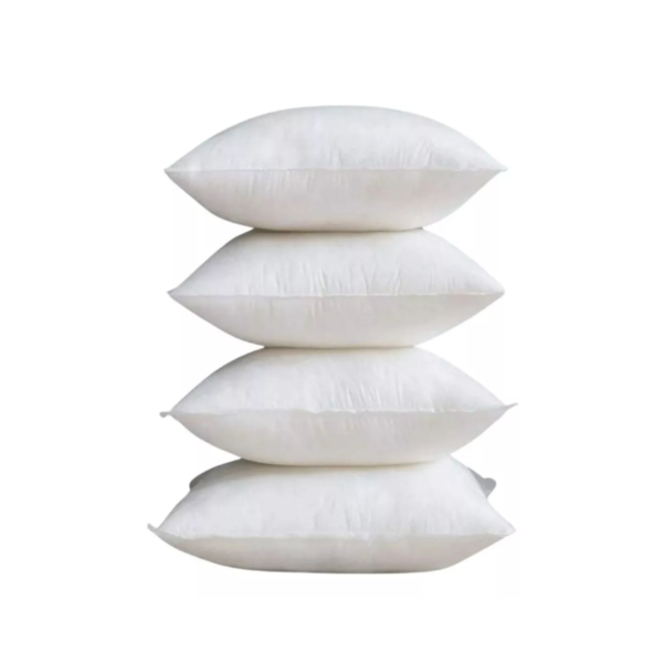 Kit 4 Enchimentos Almofada Refil Percal Branco 180 Fios 100%