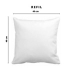 Kit 4 Enchimentos Refil Almofada Sofá 40x40 Fibra Siliconada