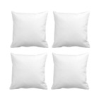 Kit 4 Enchimentos Refil Almofada Sofá 40x40 Fibra Siliconada