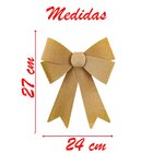 Kit 4 Enfeites Árvore Natal Laço Dourado Veludo 27cm