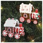 Kit 4 Enfeites Pendentes Para Árvore De Natal Trem Iluminado