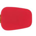 Kit 4 Espátulas Oval De Silicone Cabo De Bamboo Mor Vermelho