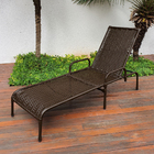 Kit 4 Espreguiçadeira Catar Para Jardim P/ Piscina Reclinável