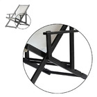 Kit 4 Espreguiçadeiras Preguiçosa Dobrável Envernizada Black