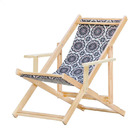 Kit 4 Espreguiçadeiras Preguiçosa Dobrável Madeira Maciça Nat