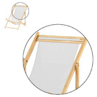 Kit 4 Espreguiçadeiras Preguiçosa Dobrável Sem Braço Madeira