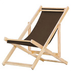 Kit 4 Espreguiçadeiras Preguiçosa Dobrável Sem Braço Madeira