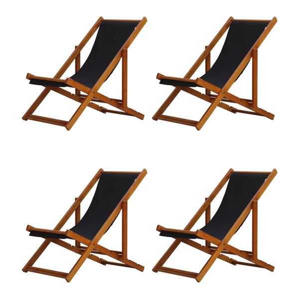Kit 4 Espreguiçadeiras Preguiçosa Dobrável Sem Braço Mel Em M
