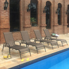 Kit 4 Espreguiçadeiras Tela Sling Havaí Cobre