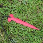 Kit 4 Estaca Speck Tarp T -reforçado -barraca -aço -vermelho