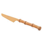 Kit 4 Facas Inox Douradas - Wolff Tulum - Cabo Bambu Natural