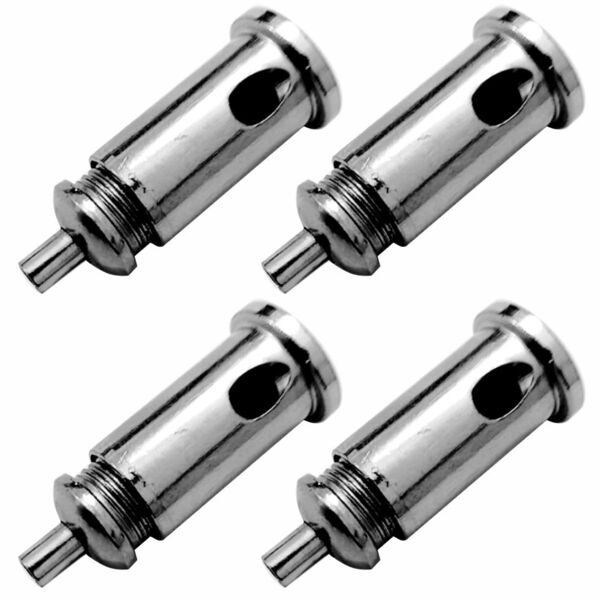 Kit/4 Fixador De Teto Em Aço Niquelado Sem Ajuste Com Rosca M