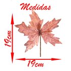 Kit 4 Flores Rosa Artificiais Decoração Natal Glitter 19cm