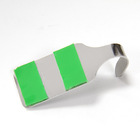 Kit 4 Gancho Multiuso - Inox Escovado Com Adesivo Dupla Face