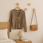 Kit 4 Ganchos De Madeira Pinus Cabideiro De Parede Redondo Bo