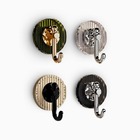 Kit 4 Ganchos Organizador De Parede Multicolorido Incolor