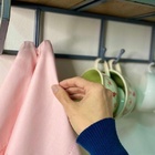 Kit 4 Guardanapos Tecido Ponto Ajour 40x40cm Rosa Chá 4 Peças