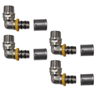 Kit 4 Joelho Cotovelo P/ Gás 16mm Rm 1/2'' Pex Multicamadas