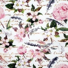 Kit 4 Jogo Americano Flores Poesia 43cmx34cm