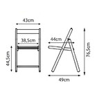 Kit 4 Jogos De Mesa Com 4 Cadeiras De Madeira Dobravel Classi