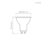 Kit 4 Lâmpada Led Mr16 Gu10 6w Stella 2700k Branco Quente - S