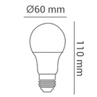 Kit 4 Lâmpadas Bulbo Led 6w A60 E27 Color Vermelho Bivolt