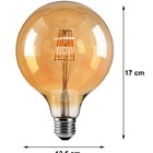 Kit 4 Lâmpadas De Filamento Led G125 Squirrel Cage 4w Bivolt